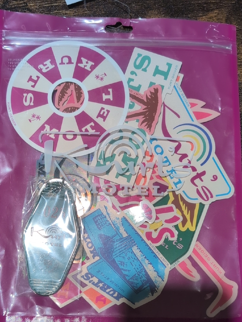 Kurt Geiger Hotel Multi Sticker & Keychain Pack - Picture 5 of 6